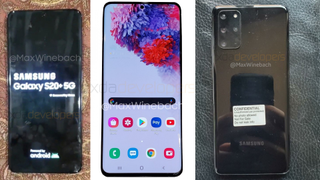 Las primeras fotos del Samsung Galaxy S20+ muestran una pantalla casi plana